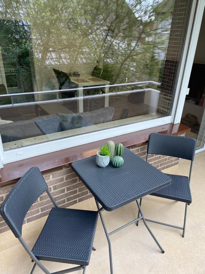 Stilvolles, Frisch Renoviertes 2Zi Apartment Mit Kueche Und Balkon In Kliniknaehe Bad Oeynhausen Exterior foto