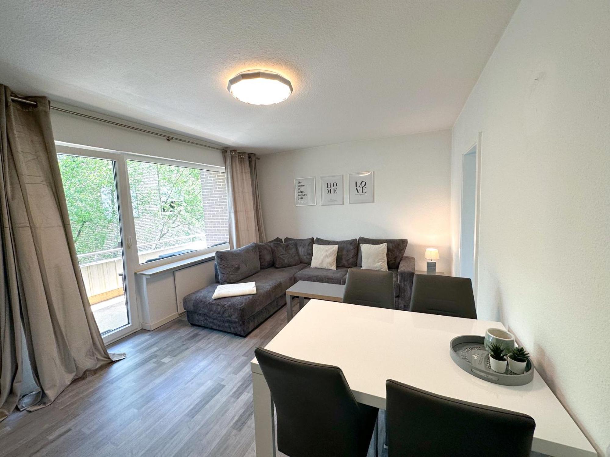 Stilvolles, Frisch Renoviertes 2Zi Apartment Mit Kueche Und Balkon In Kliniknaehe Bad Oeynhausen Exterior foto