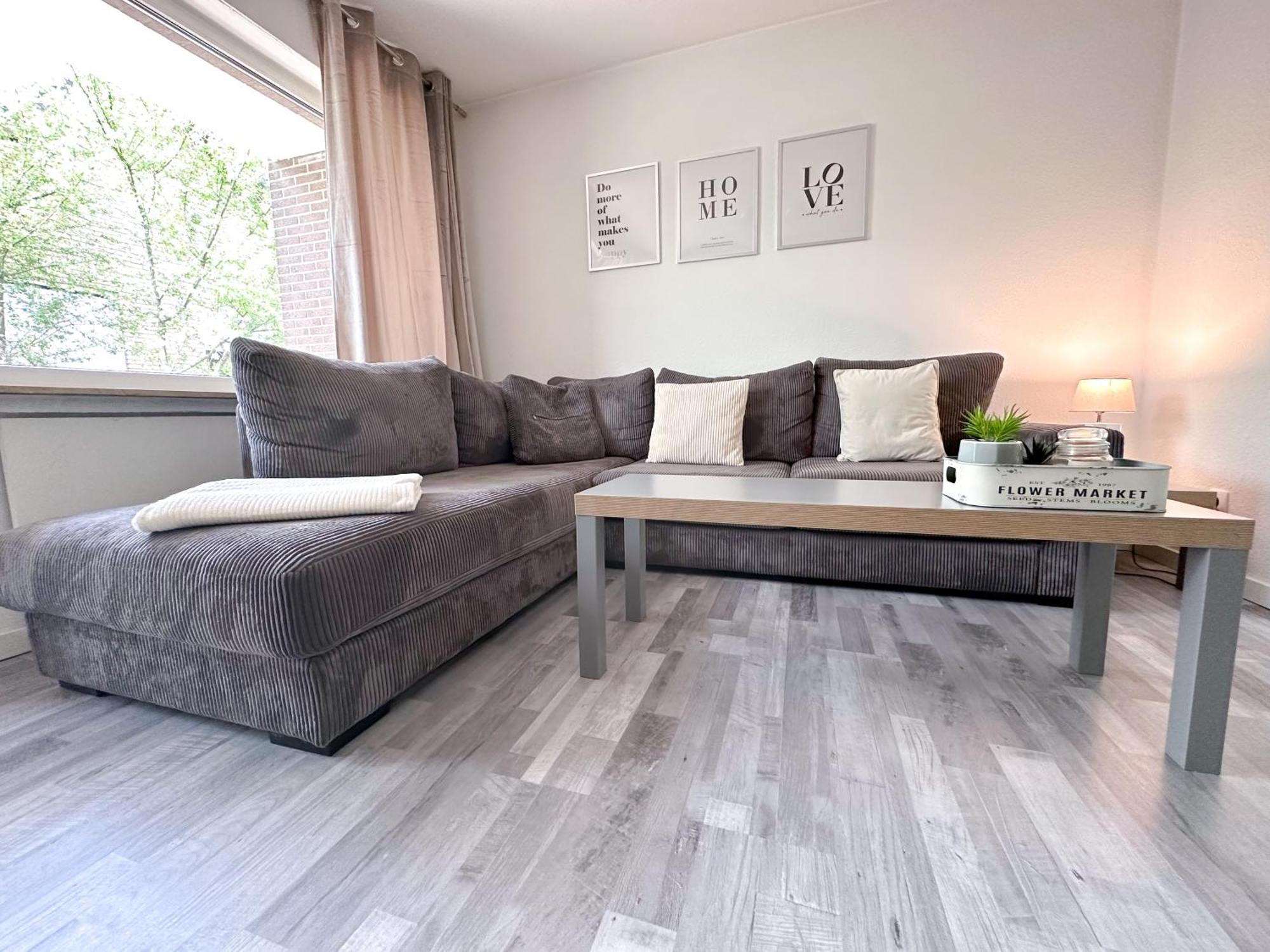 Stilvolles, Frisch Renoviertes 2Zi Apartment Mit Kueche Und Balkon In Kliniknaehe Bad Oeynhausen Exterior foto